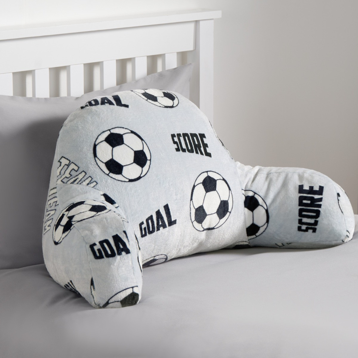 OHS Kids Football Fleece Cuddle Cushion - Grey>