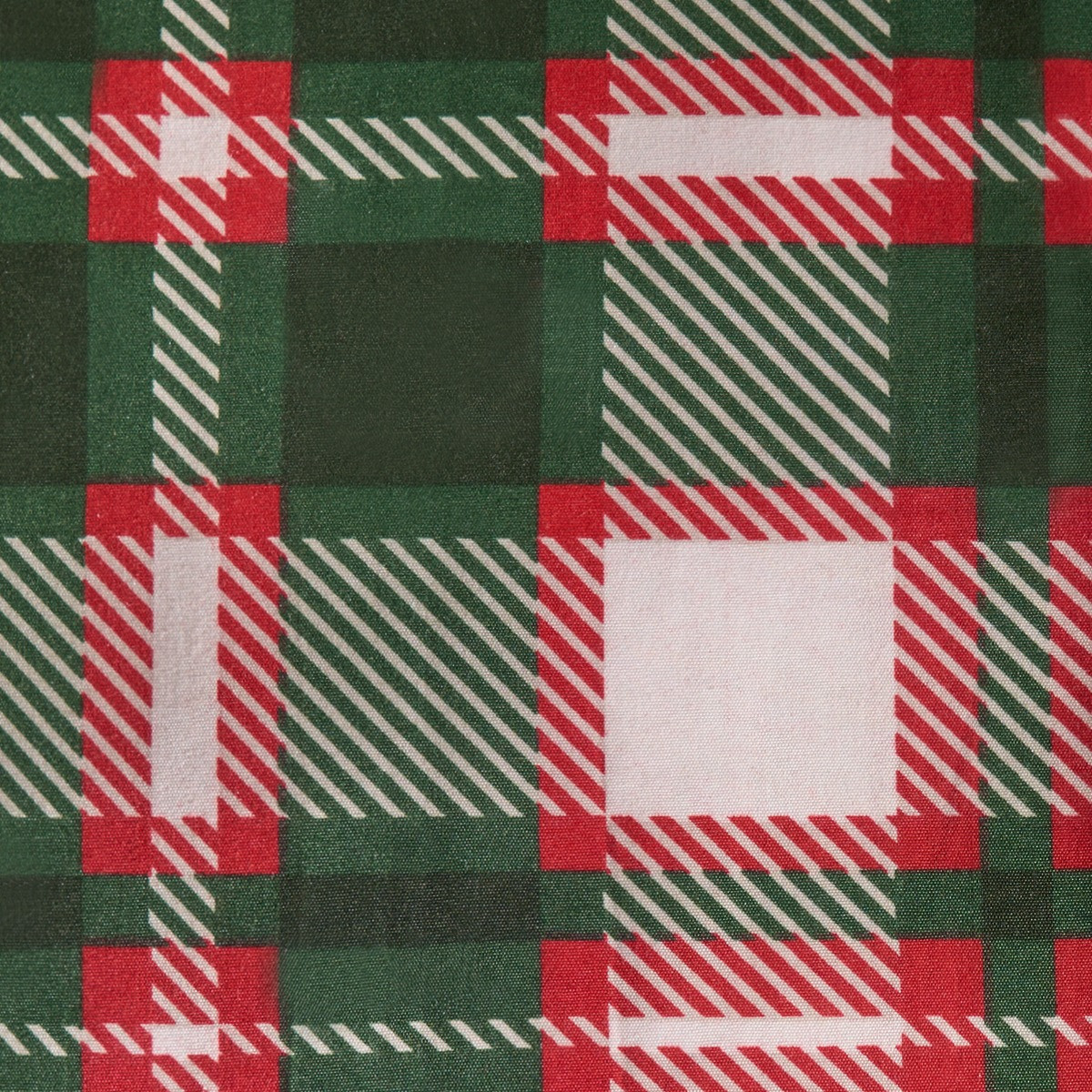 OHS Traditional Christmas Check Duvet Set - Red/Green>