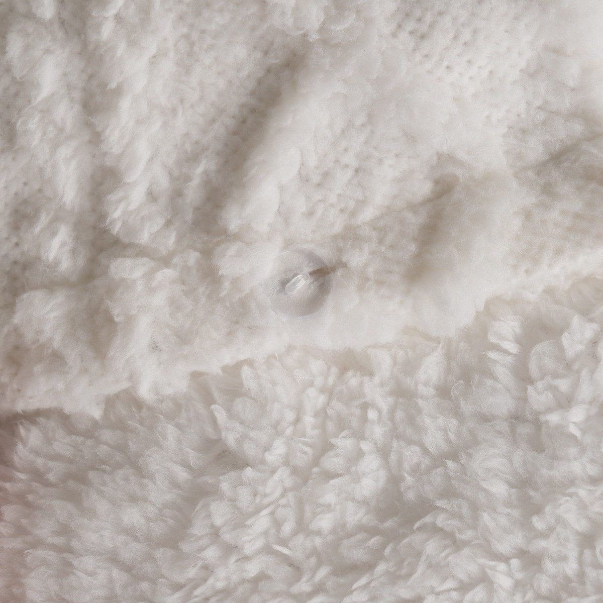 OHS Cable Knit Fleece Duvet Set, Cream - King >