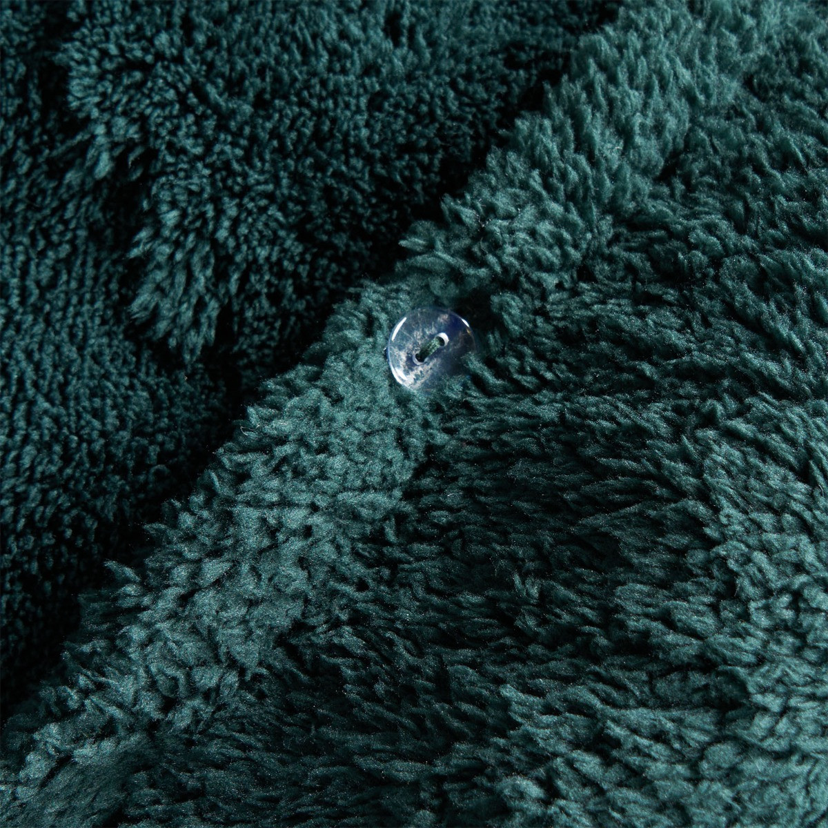 OHS Winter Tree Tufted Teddy Fleece Duvet Set - Forest Green >