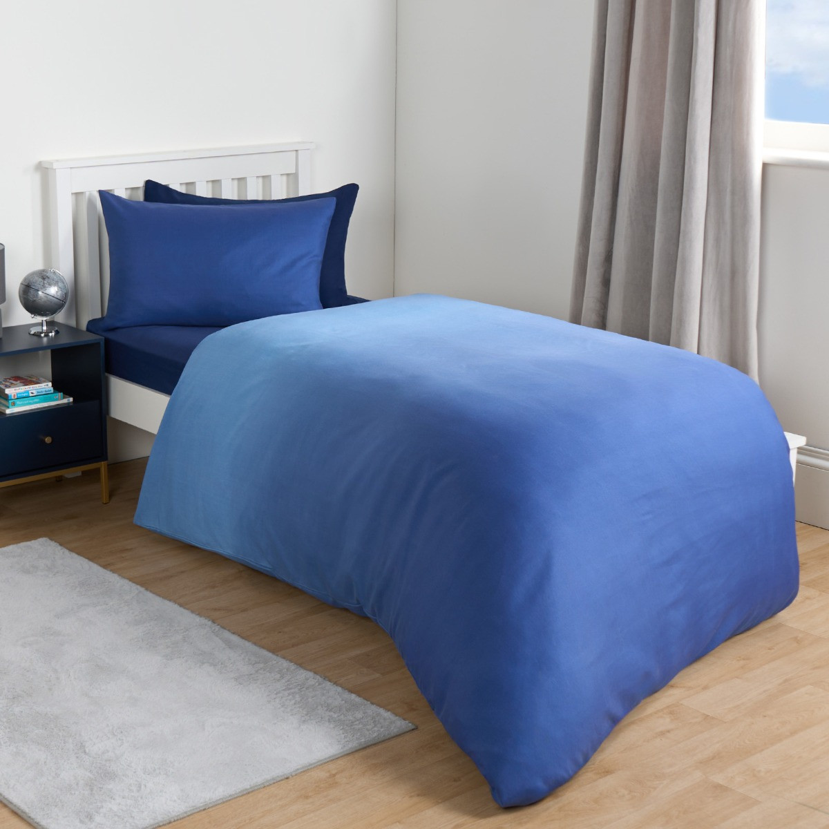 OHS Ombre Duvet Cover Set - Navy >