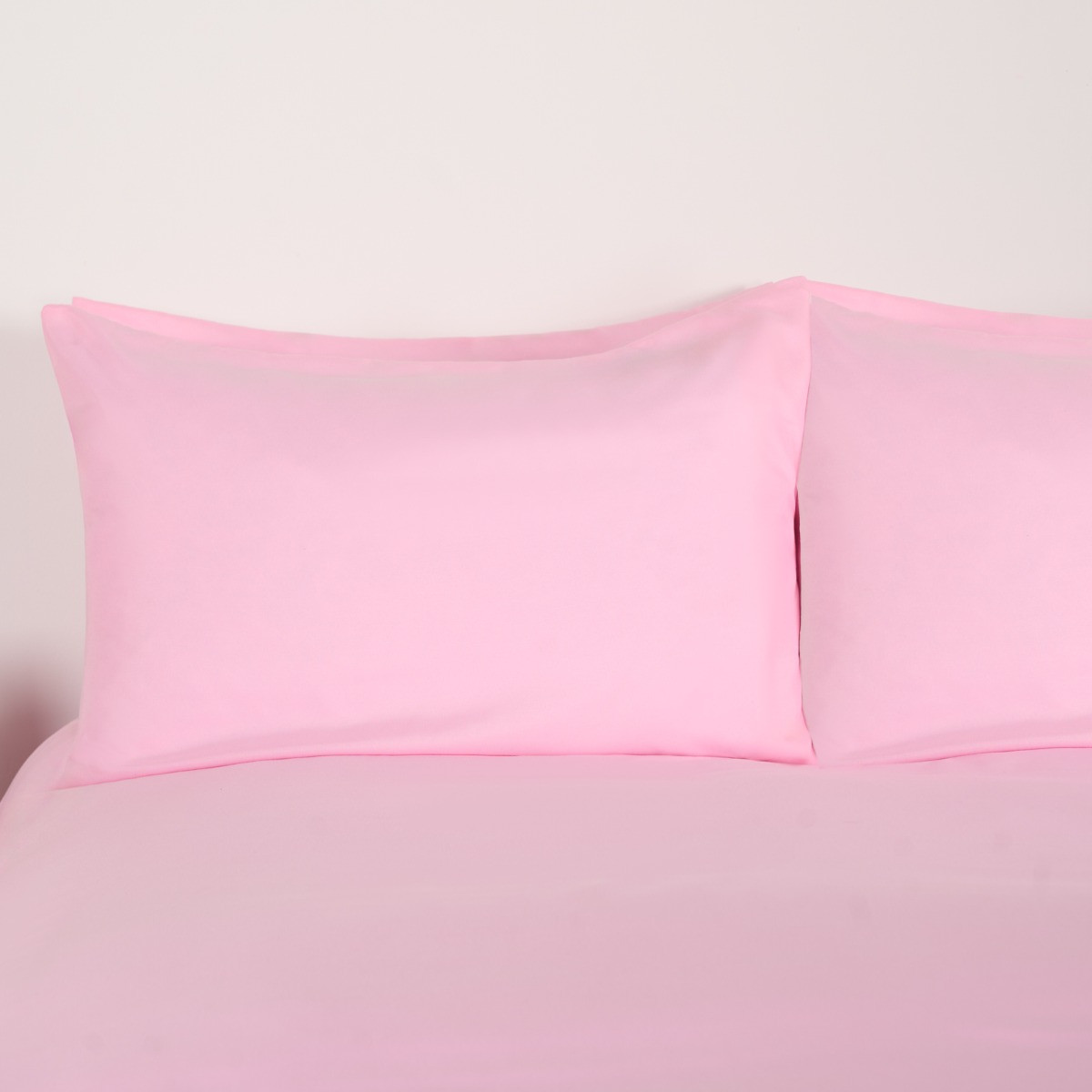 Brentfords 2 Pack Plain Dyed Housewife Pillowcases - Pink>