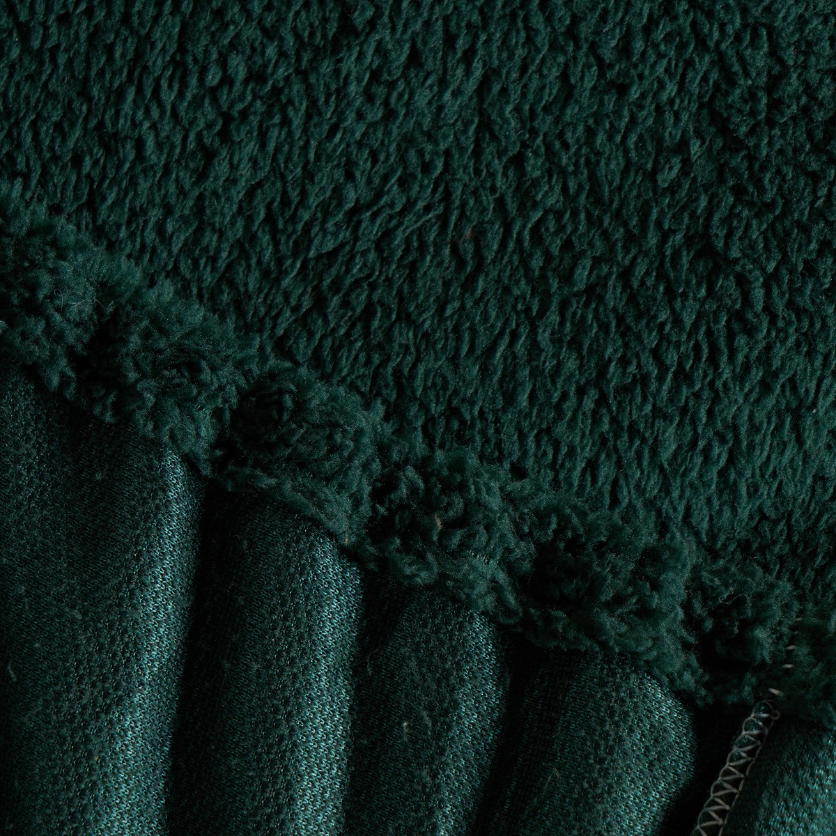 Brentfords Teddy Fleece Fitted Sheet - Forest Green>