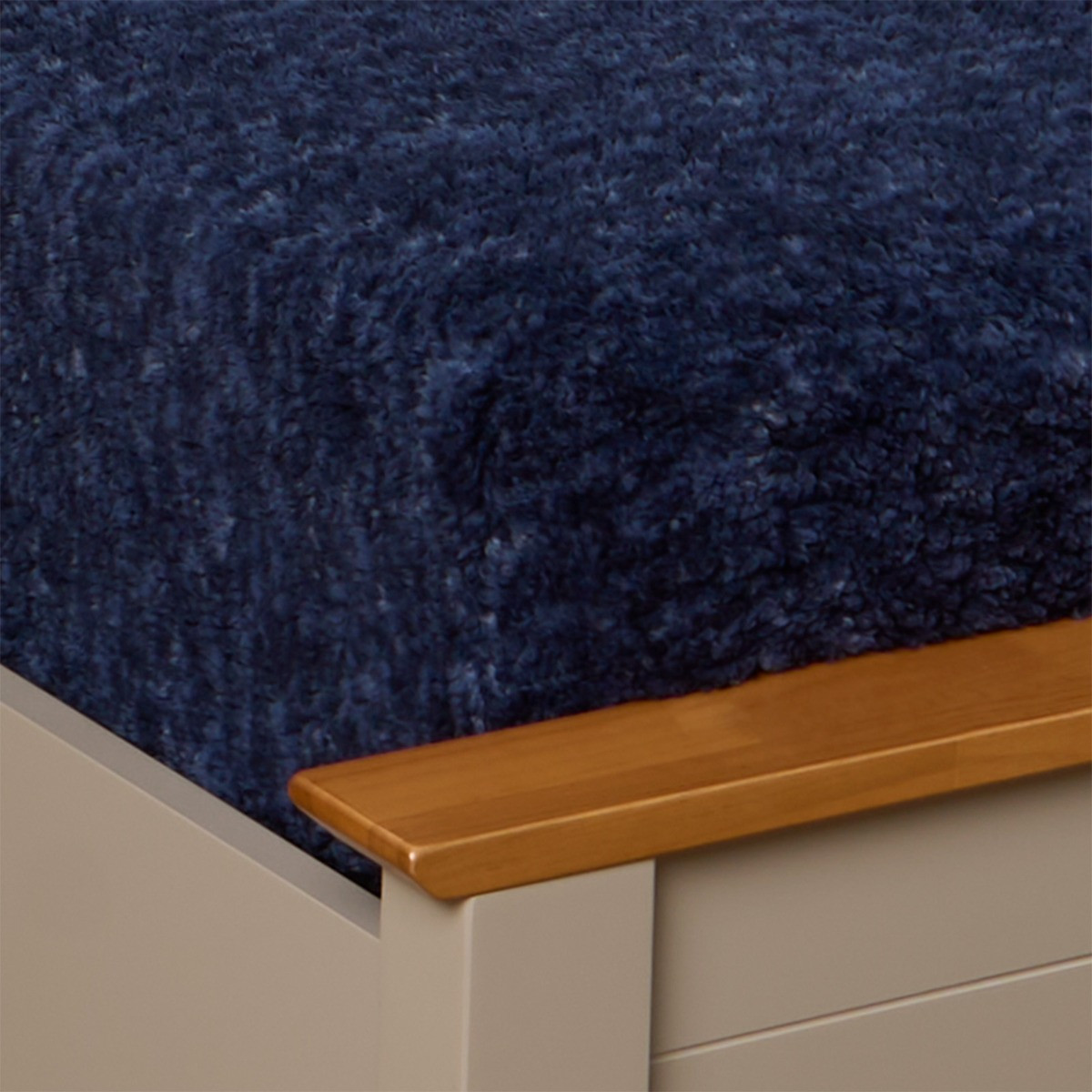 OHS Teddy Marl Textured Fitted Sheet - Navy>