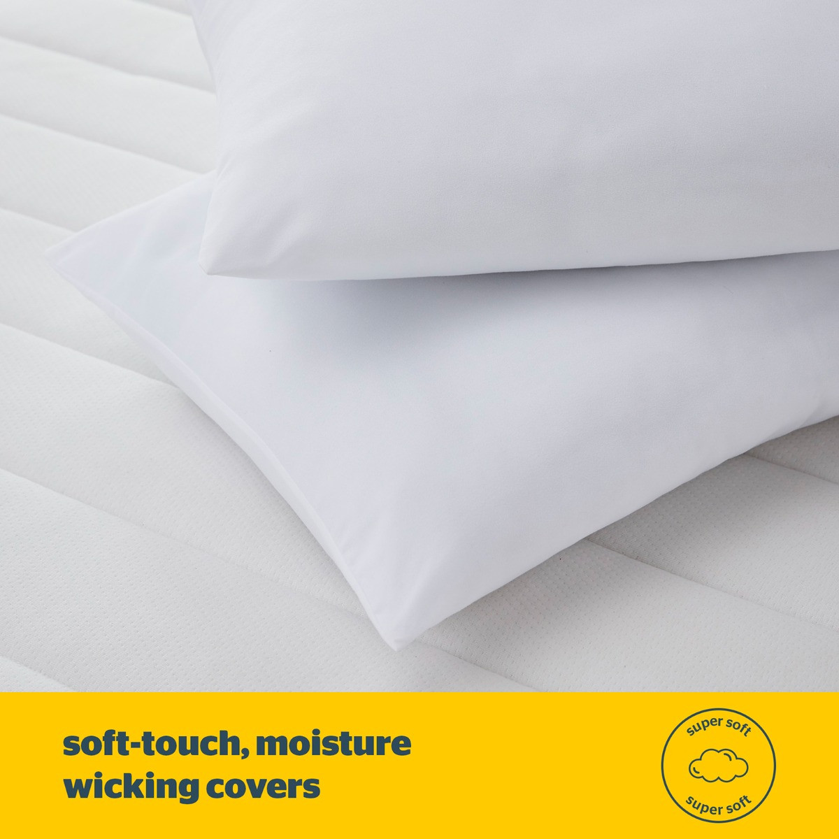 Silentnight Extra full Pillow Pair, 2 Pack - White>