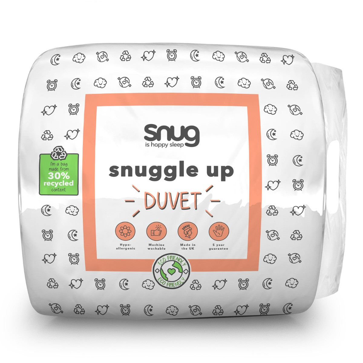 Snug Snuggle Up 13.5 Tog Duvet - White>