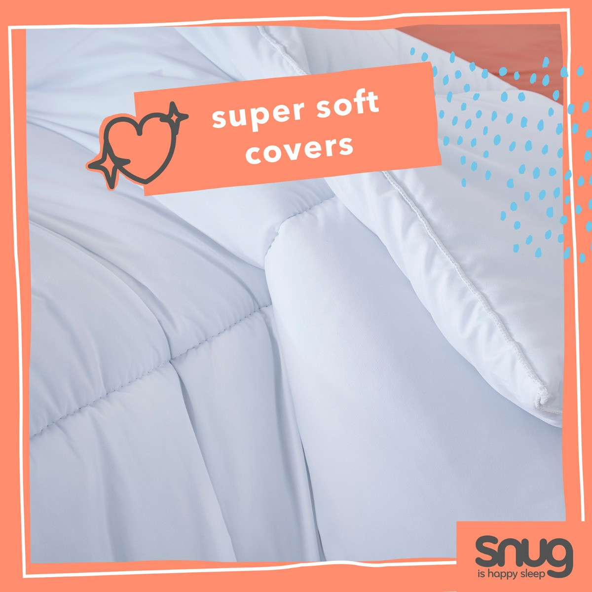 Snug Snuggle Up 13.5 Tog Duvet - White>