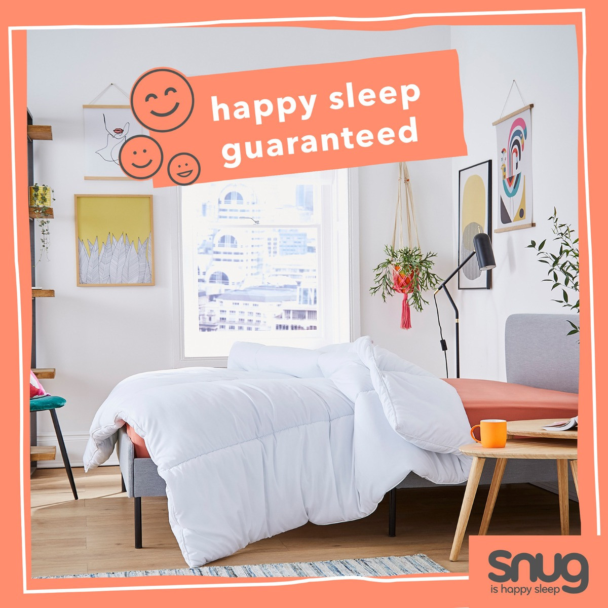 Snug Snuggle Up 13.5 Tog Duvet - White>