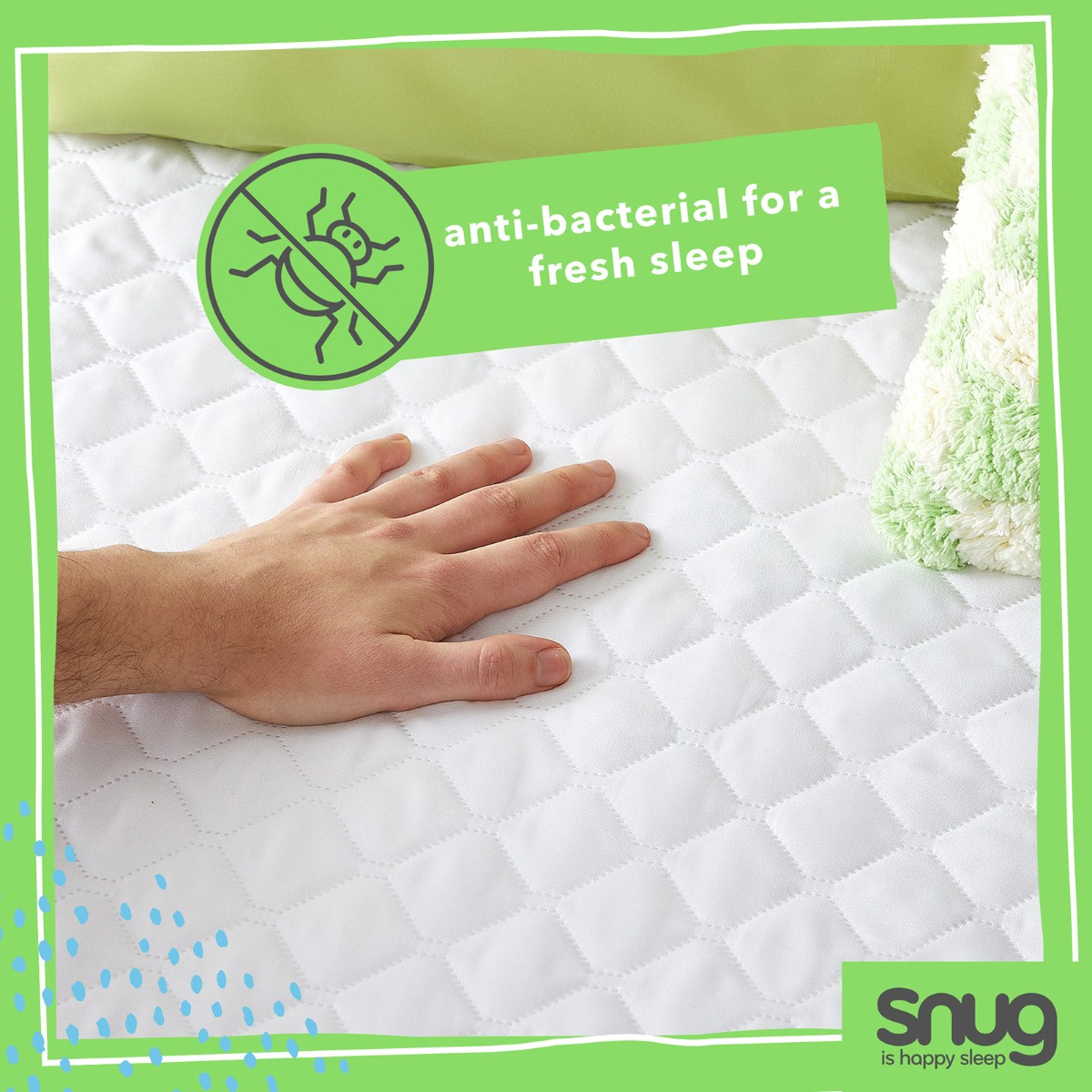 Snug Get Fresh Mattress Protector - White>