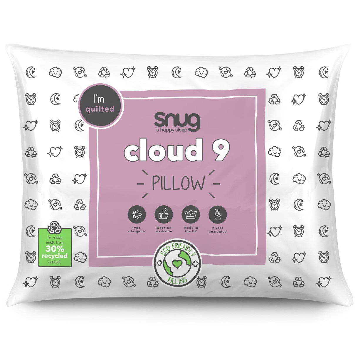 Snug Cloud 9 Pillow - White >