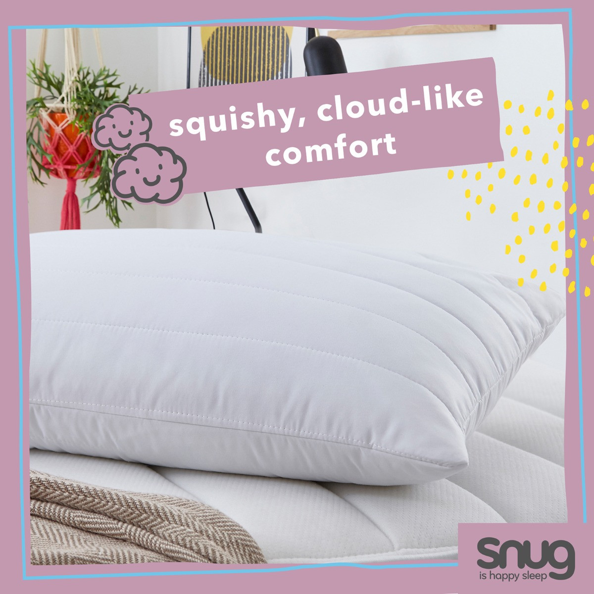 Snug Cloud 9 Pillow - White >