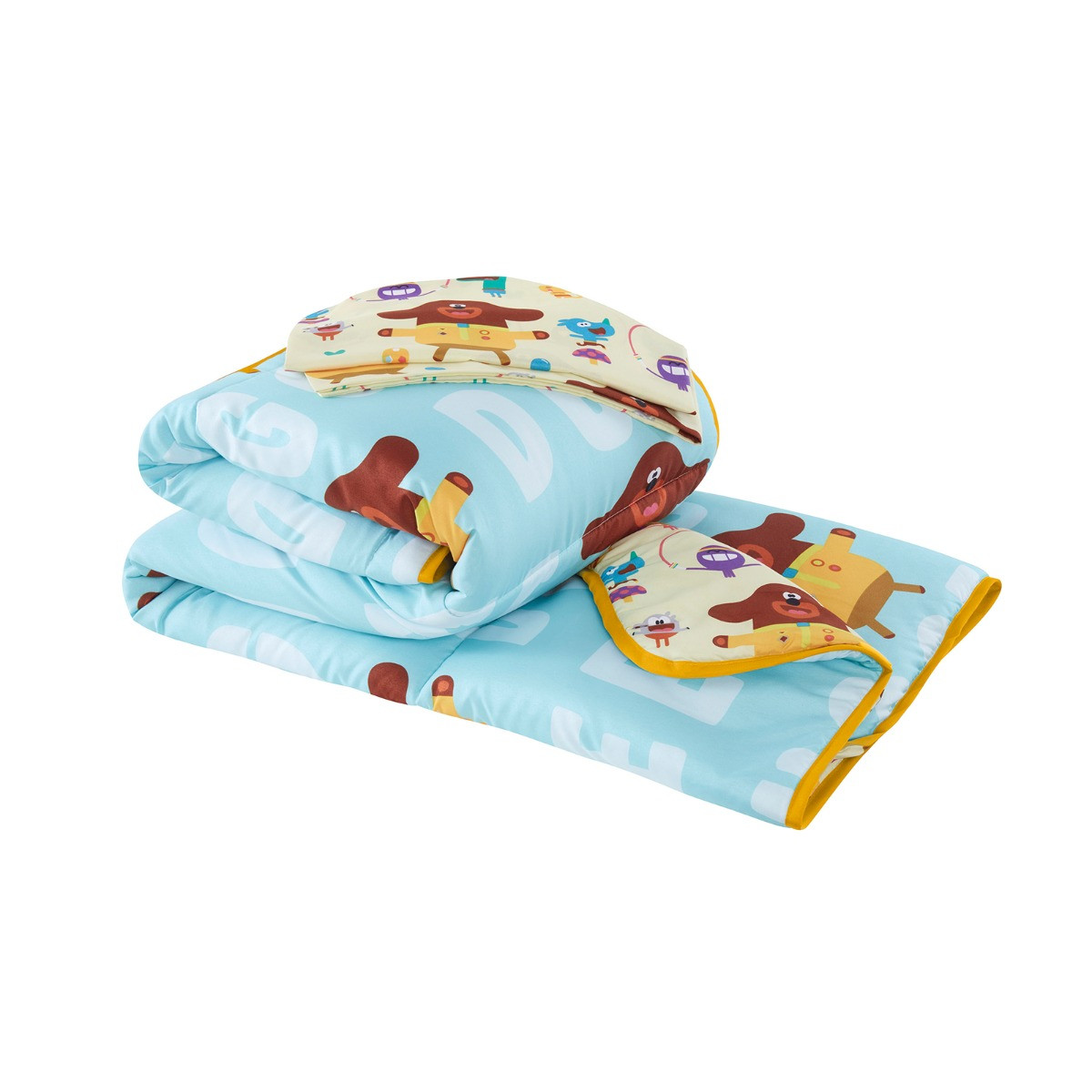 Hey Duggee Cheer Reversible Coverless Duvet Cover Set, Multi - Single>