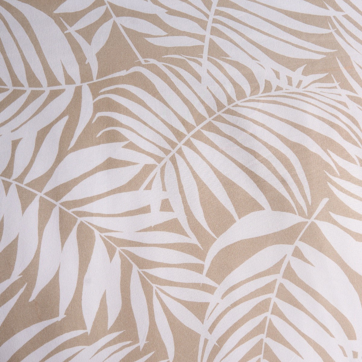 OHS Tropical Leaf Duvet Cover Set - Natural/White>