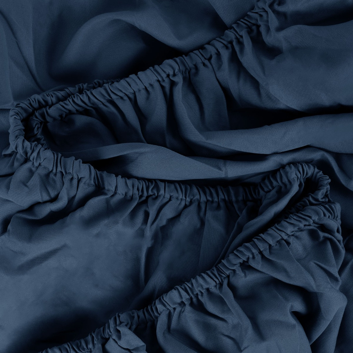 Brentfords Plain Dyed Deep Fitted Sheet - Navy>