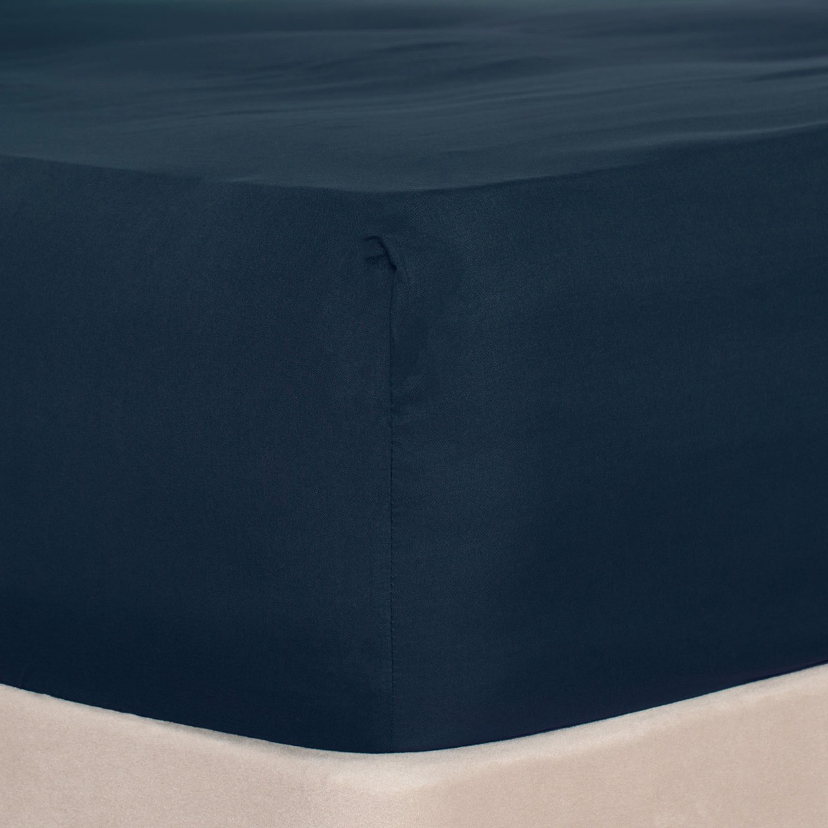 Brentfords Plain Dyed Deep Fitted Sheet - Navy>