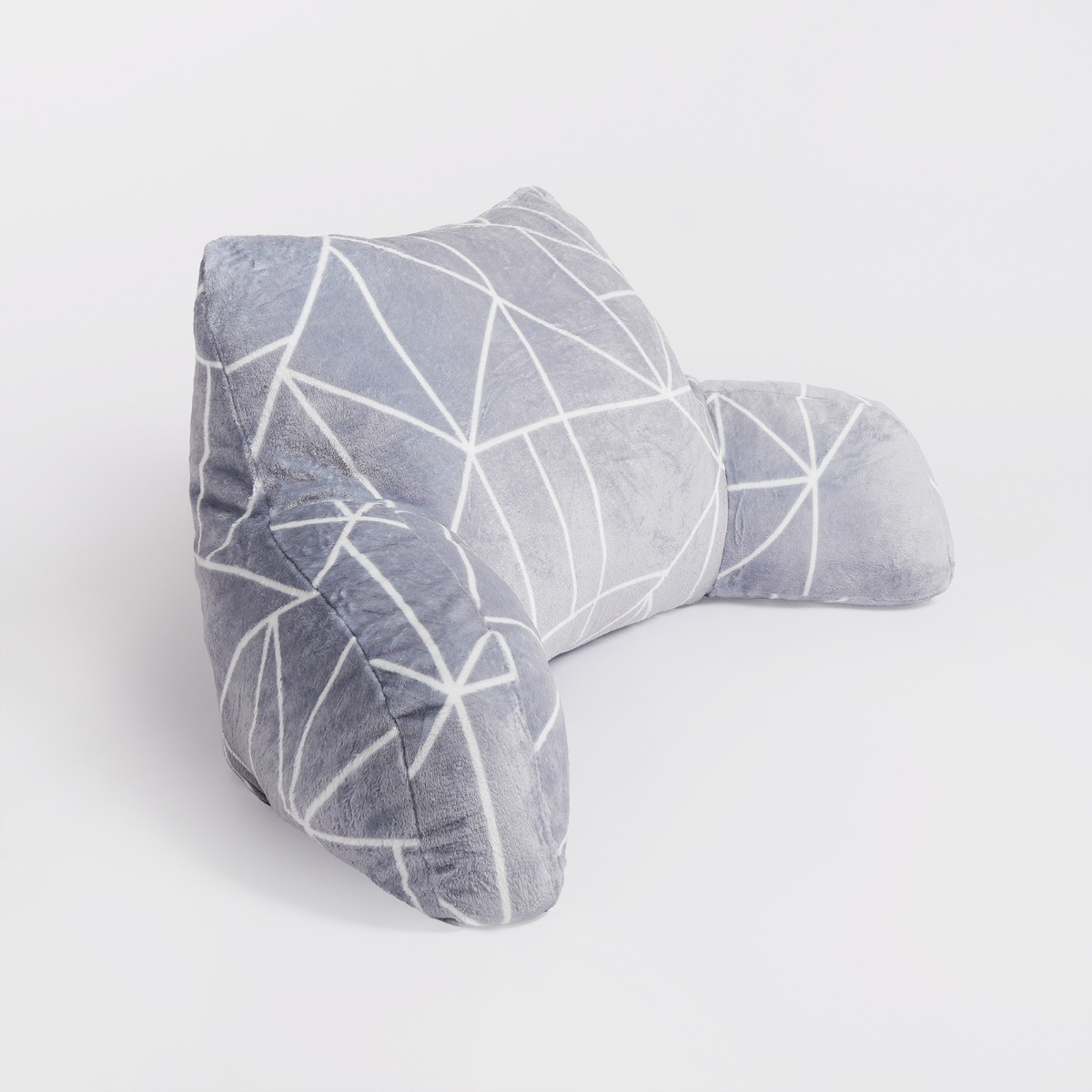 OHS Geometric Cuddle Cushion - Grey >