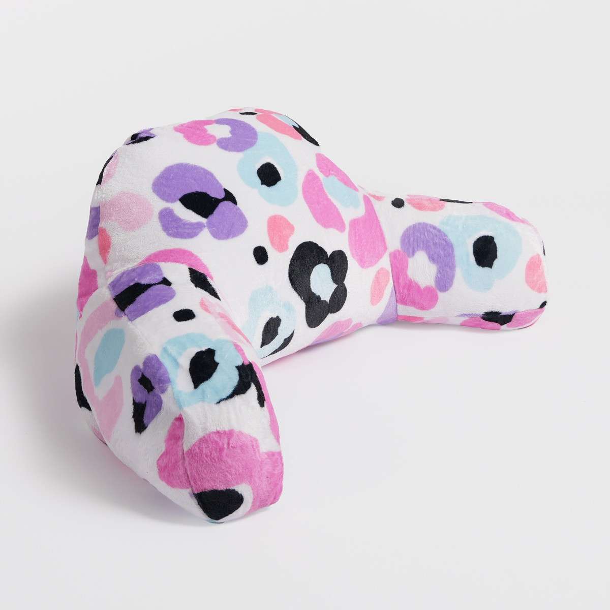 OHS Kids Leopard Fleece Cuddle Cushion - Pink >