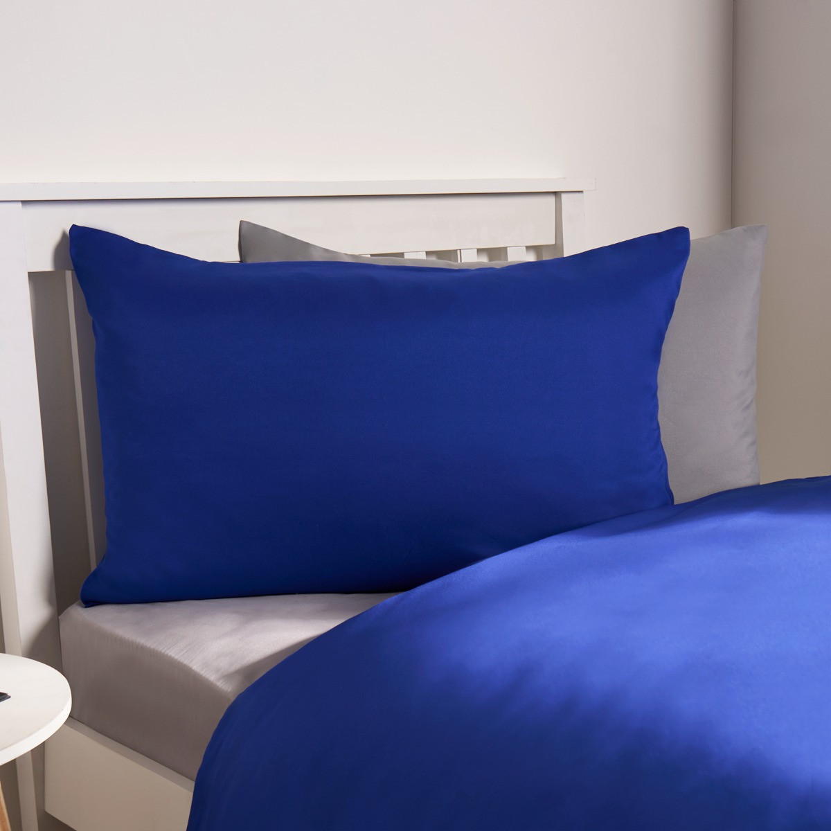 Brentfords Plain Duvet Cover Set - Bright Blue>