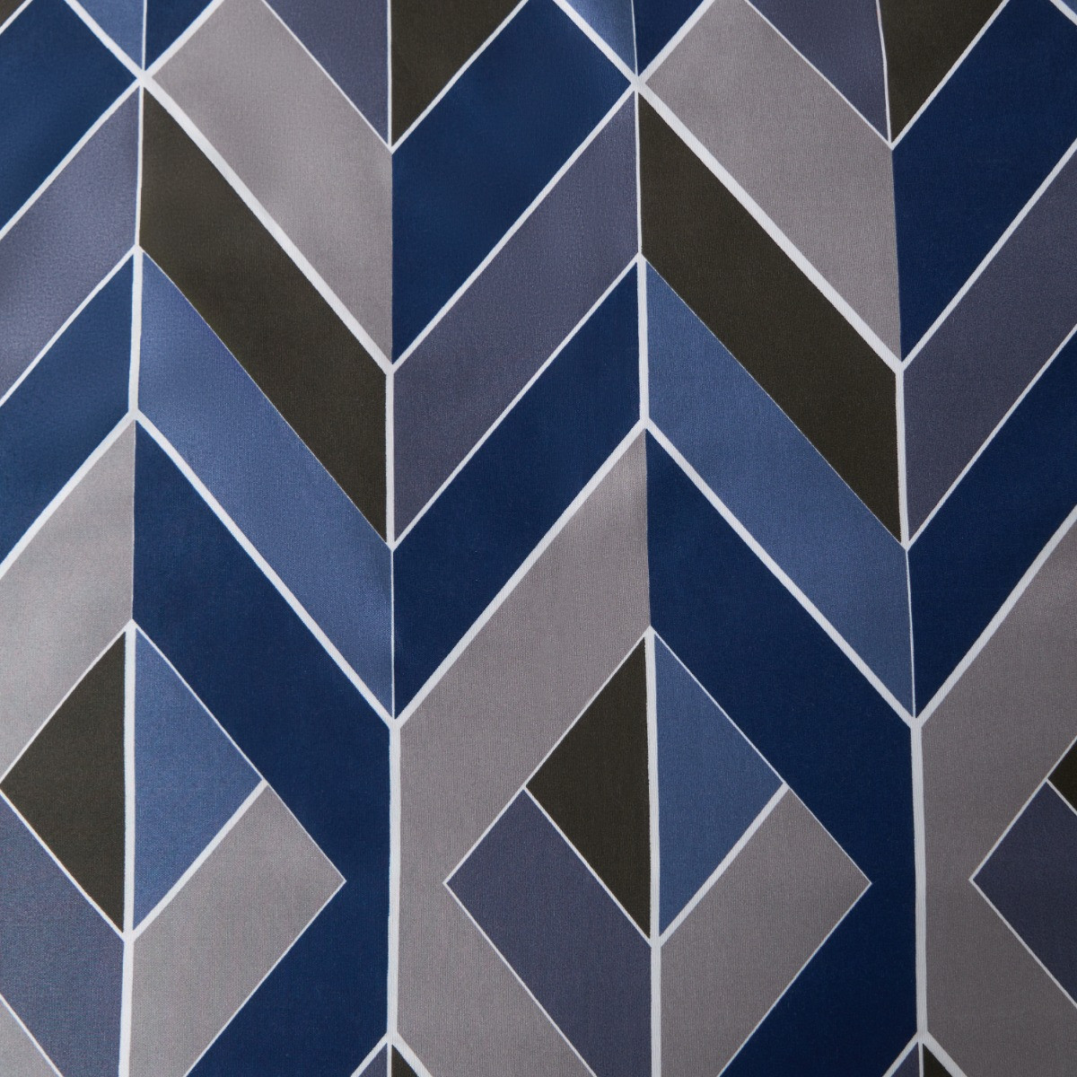 OHS Abstract Chevron Duvet Cover Set, Navy - King>