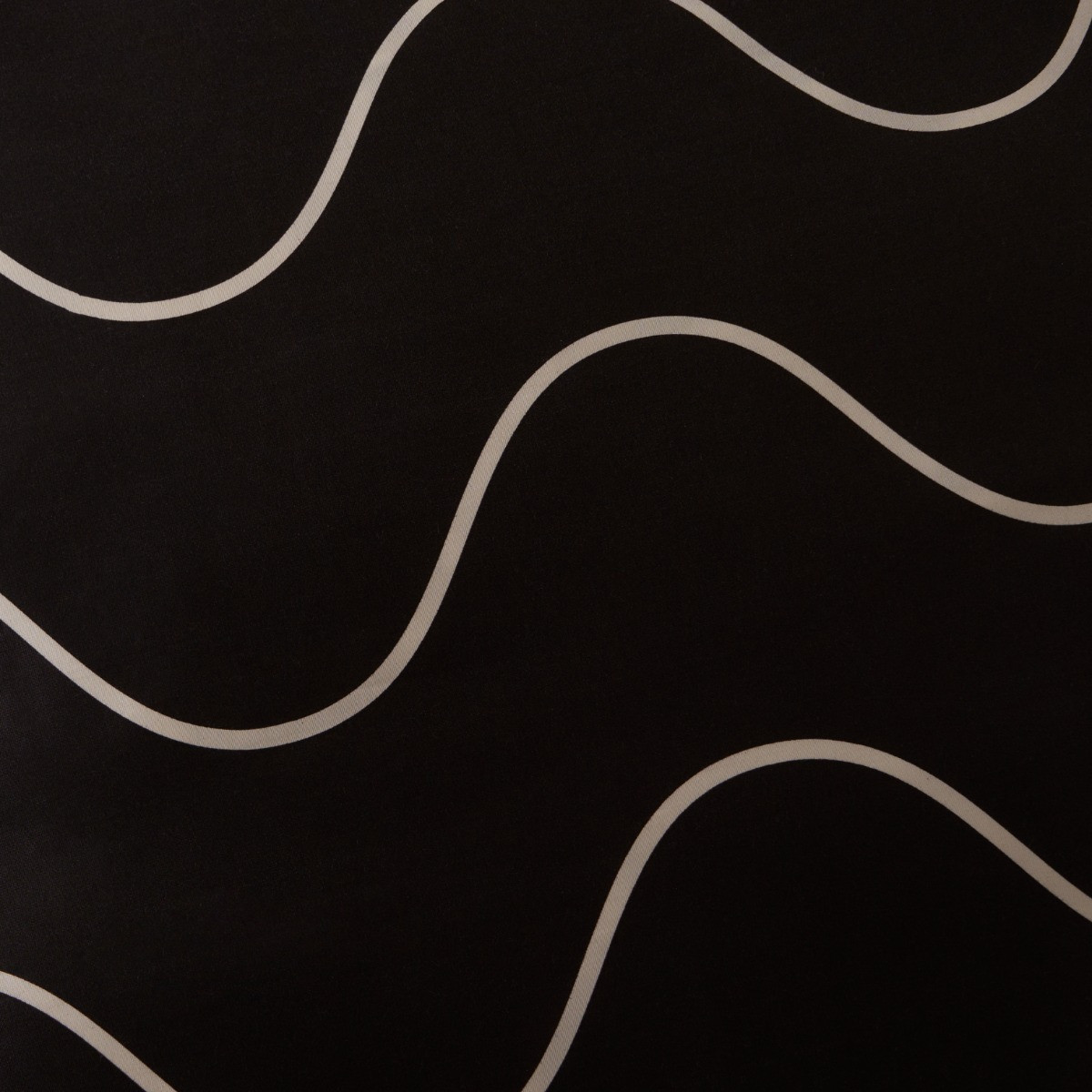 OHS Waved Lines Print Duvet Cover Set, Monochrome- King>