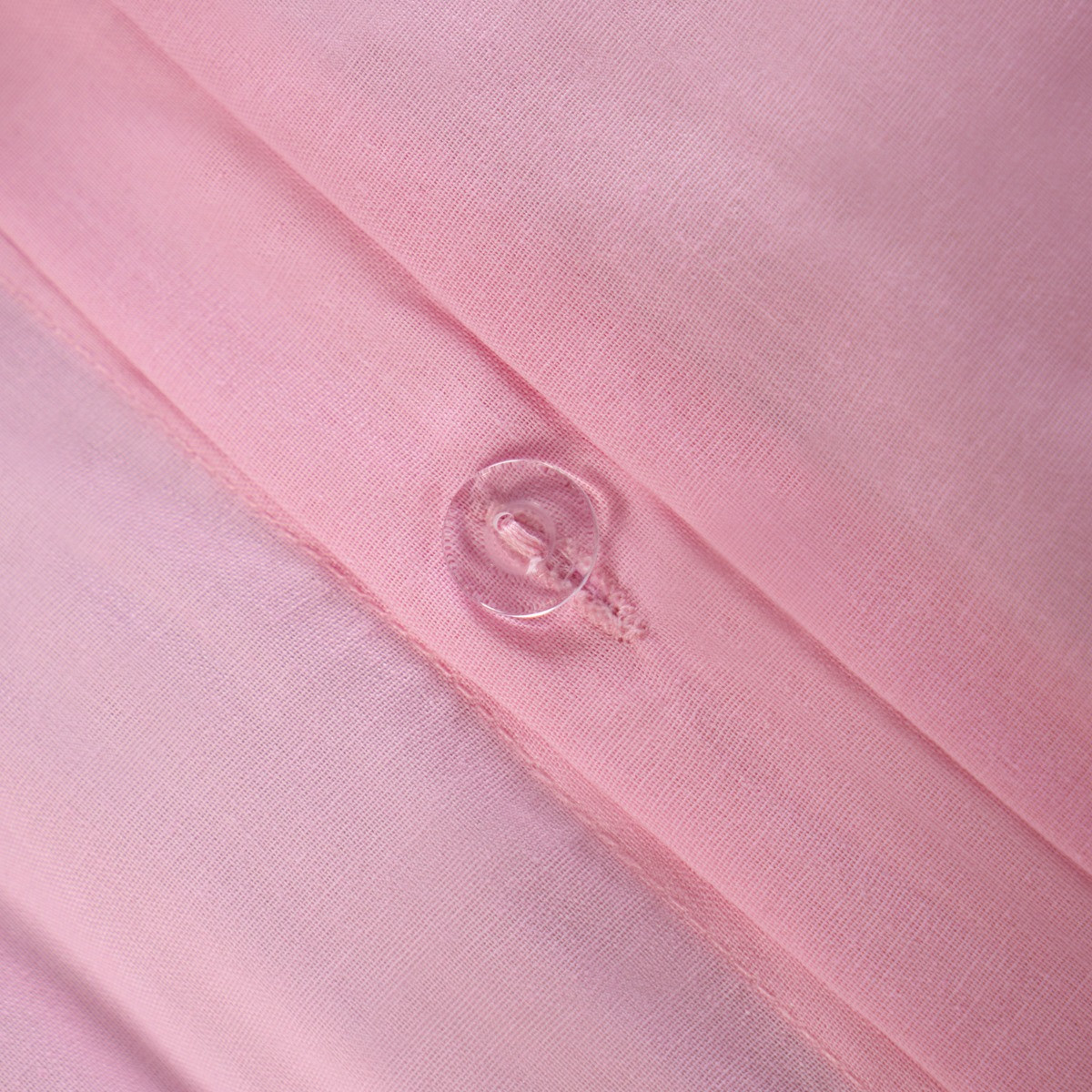 Highams Diamond Pintuck Pinch Pleat Duvet Cover Set - Pink>