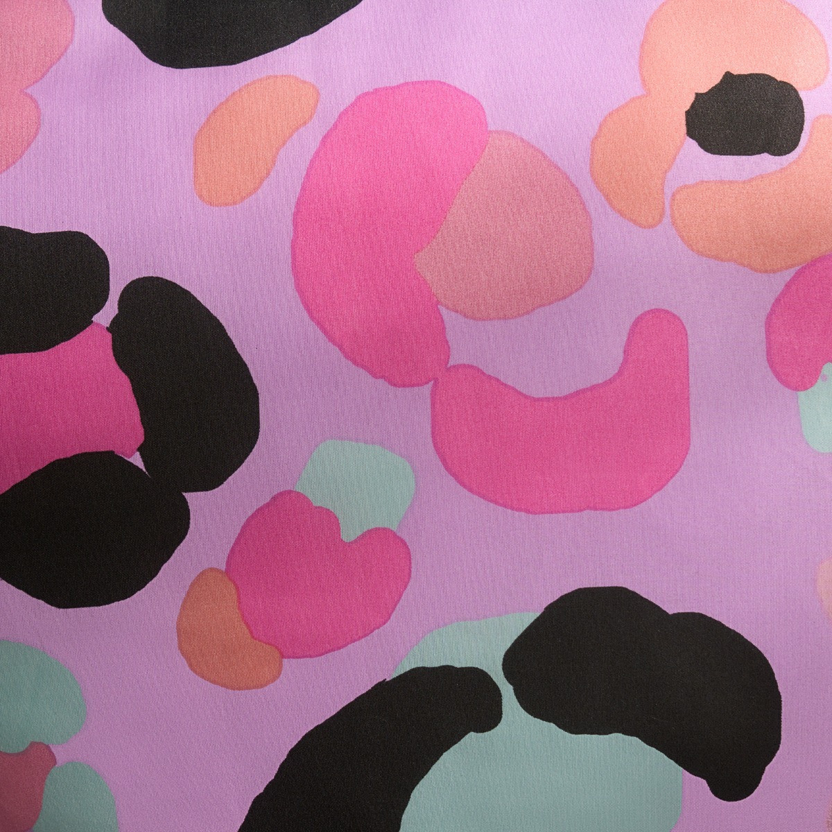 OHS Abstract Leopard Print Reversible Duvet Set - Lilac>