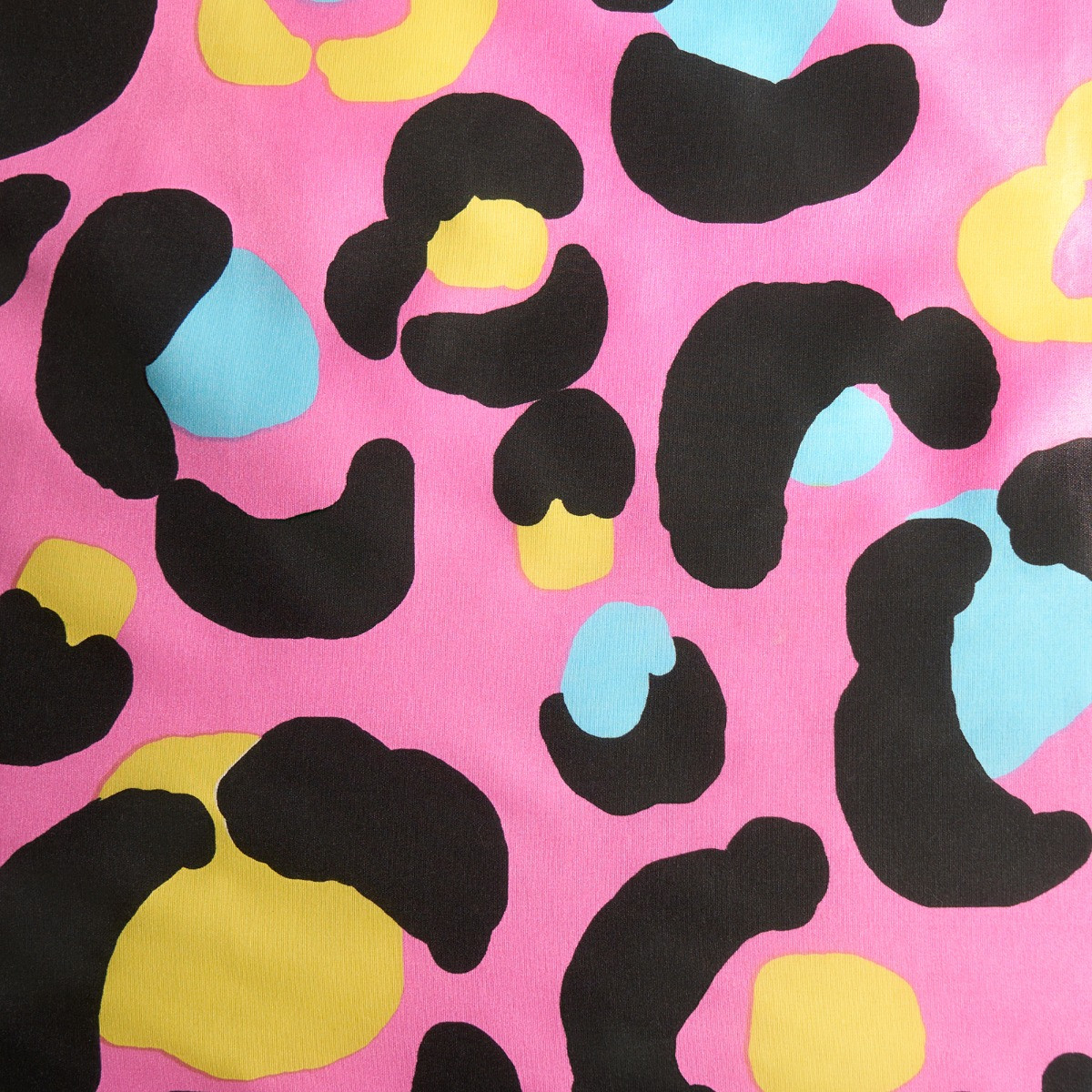 OHS Abstract Neon Leopard Print Reversible Duvet Set - Pink>