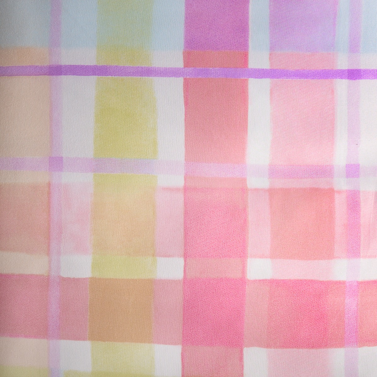 OHS Bright Pastels Gingham Reversible Duvet Set - Multi>