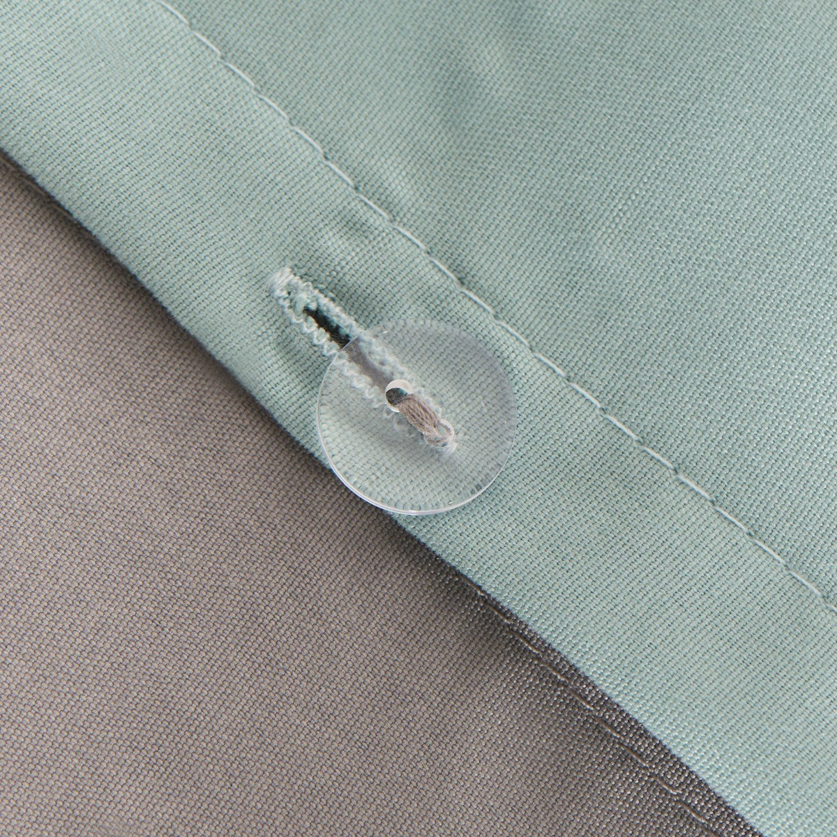 Brentfords Reversible Duvet Cover Set, Duck Egg/Grey -  King>