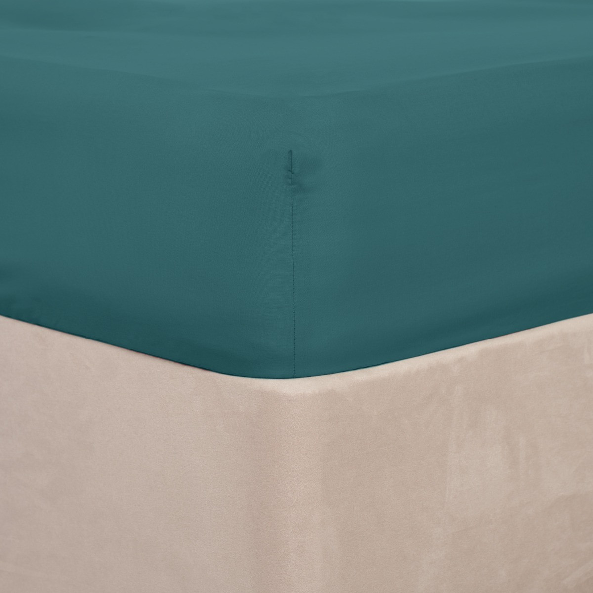 Brentfords Plain Dyed Fitted Sheet - Teal Blue>