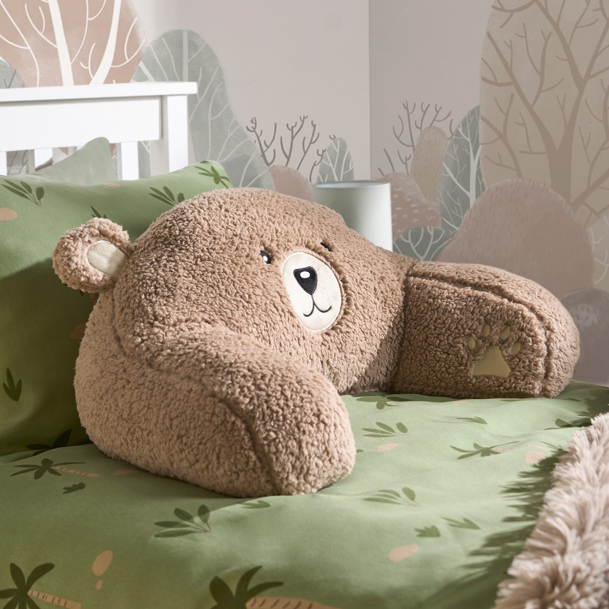 OHS Kids Bear Character Cuddle Cushion - Brown>