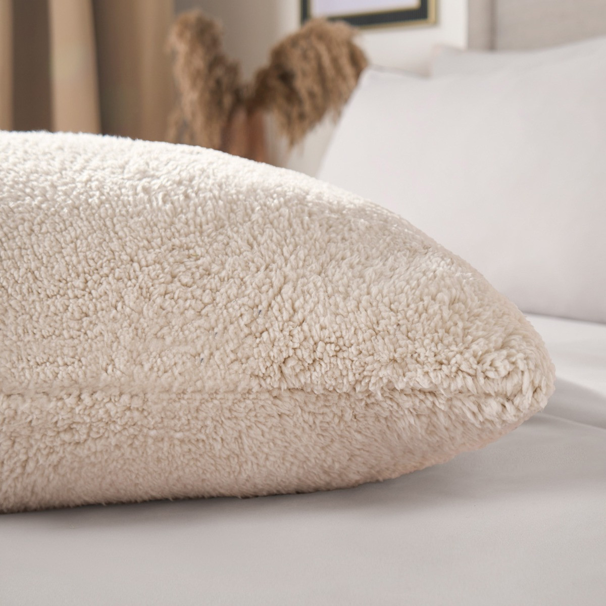 OHS Teddy Bolster Pillow - Natural>