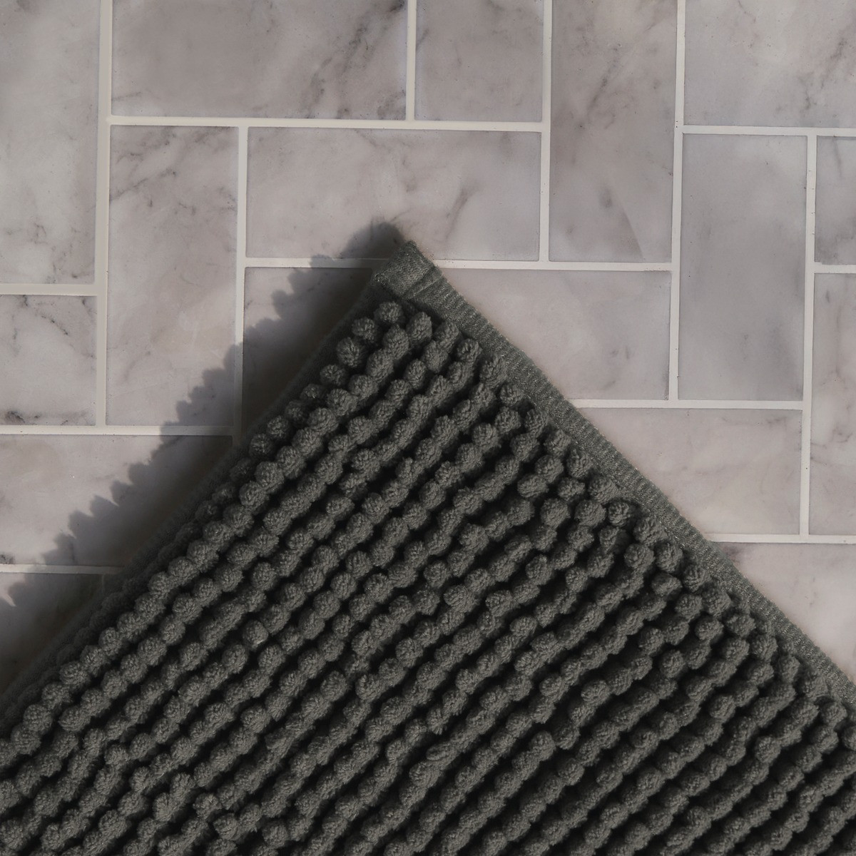 Brentfords Noodle Bath Mat - Charcoal>