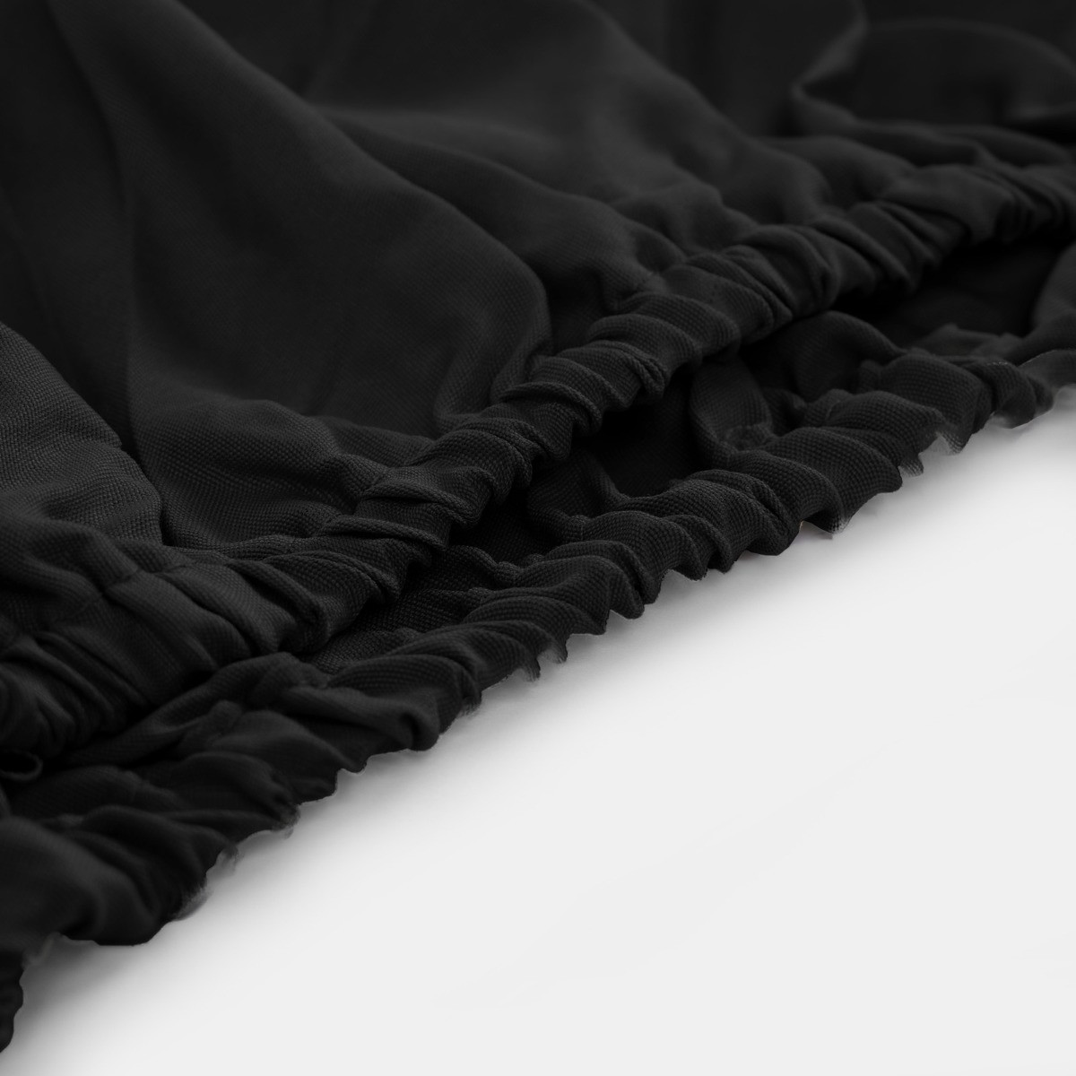 Brentfords Plain Dyed Deep Fitted Sheet - Black>