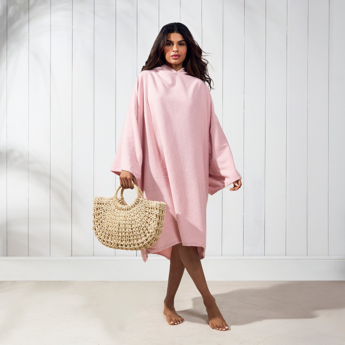 OHS Adult Towel Poncho - Blush Pink>