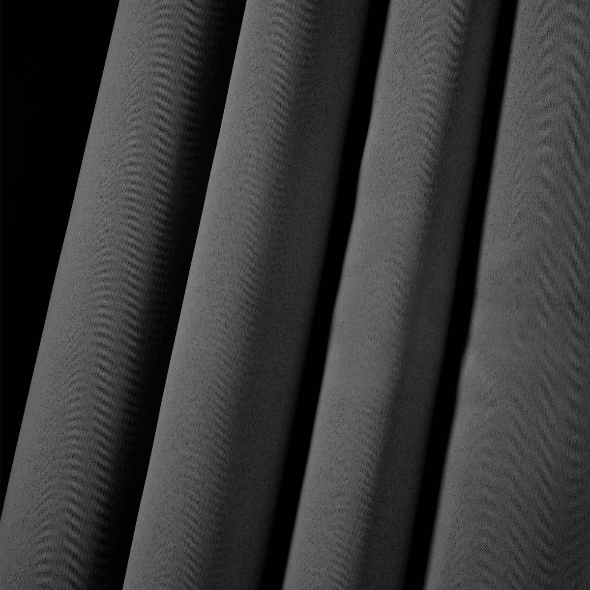 Dreamscene Pencil Pleat Blackout Curtains, Slate - 46" x 54">