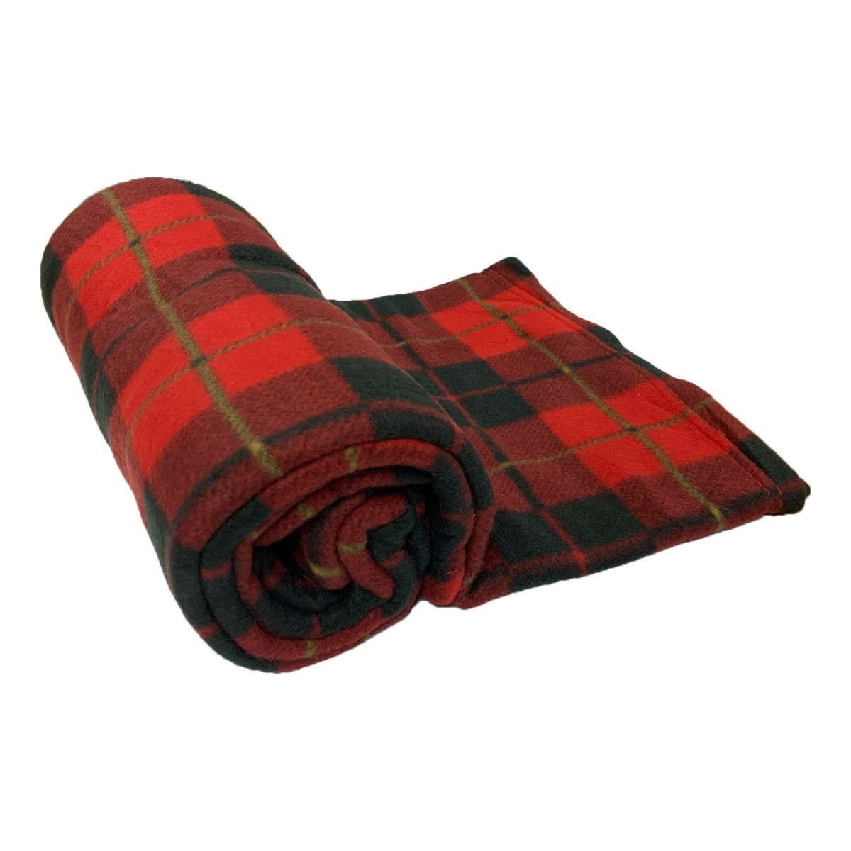 Dreamscene by OHS Check Red Fleece Throw Blanket - 50" x 60">