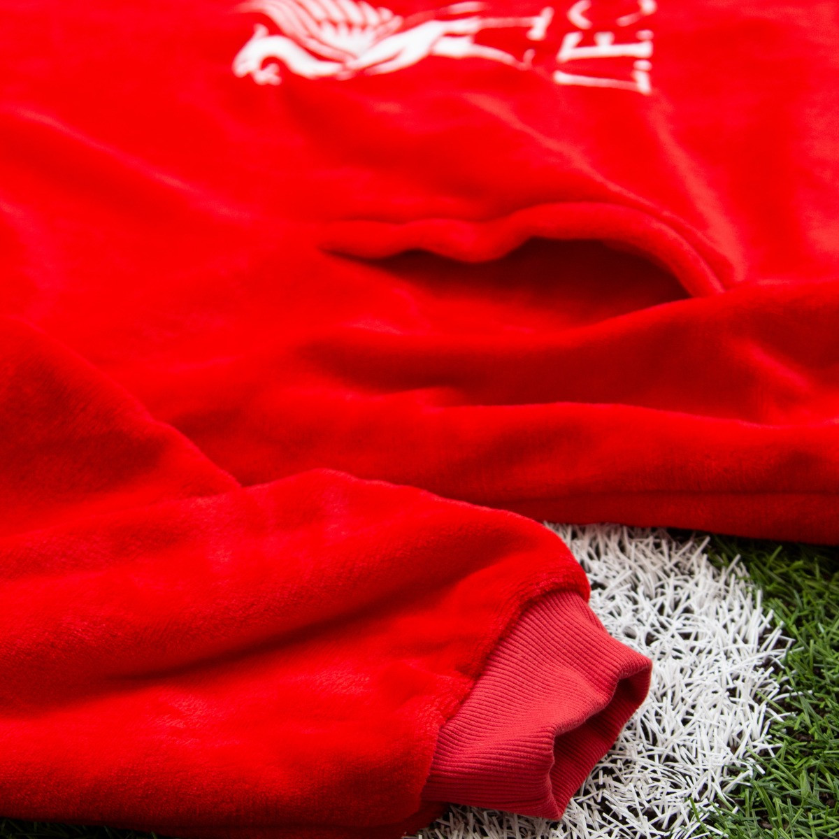 Liverpool Wearable Hoodie Blanket, Red - Large>