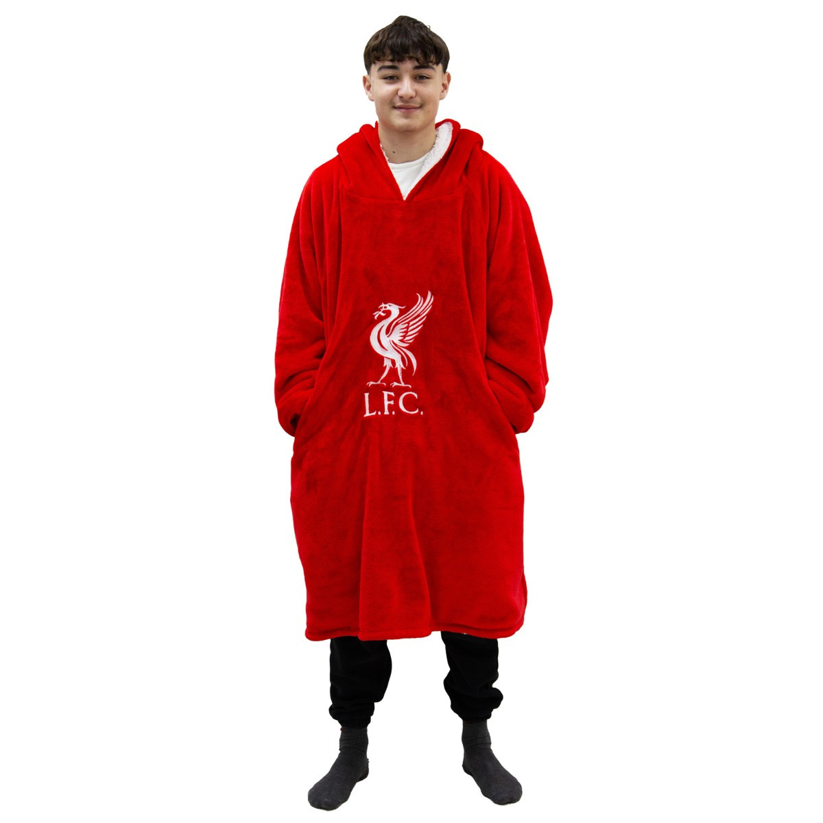 Liverpool Wearable Hoodie Blanket - Red