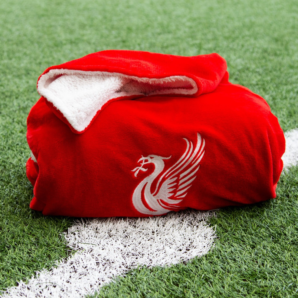 Liverpool Wearable Hoodie Blanket, Red - Large>