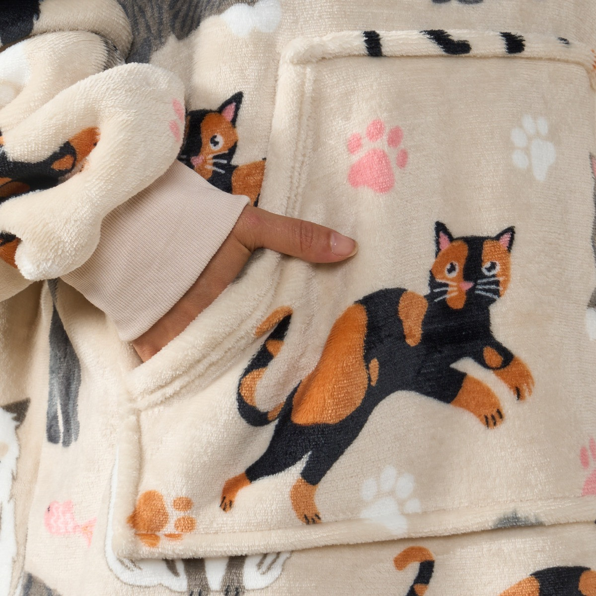 Cat hooded blanket hotsell