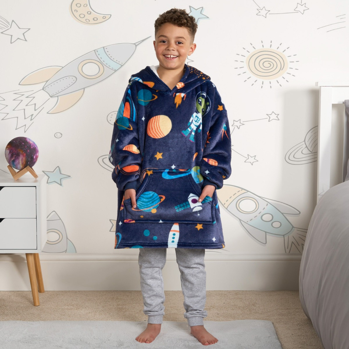 Space print hoodie on sale