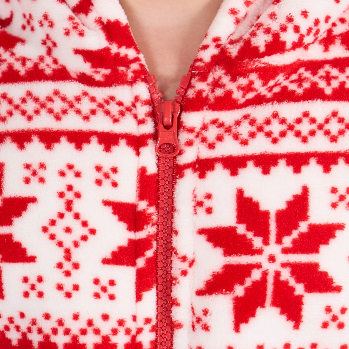 OHS Kids Nordic Christmas Print Onesie - Red>