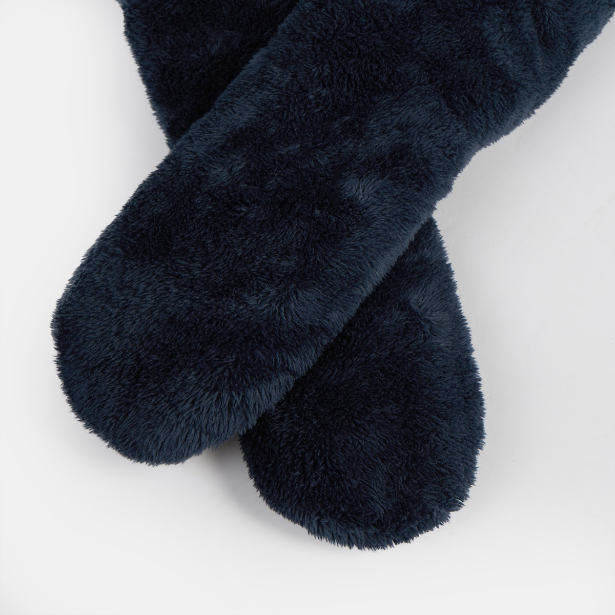 OHS Teddy Sherpa Reverse Slipper Socks - Navy>