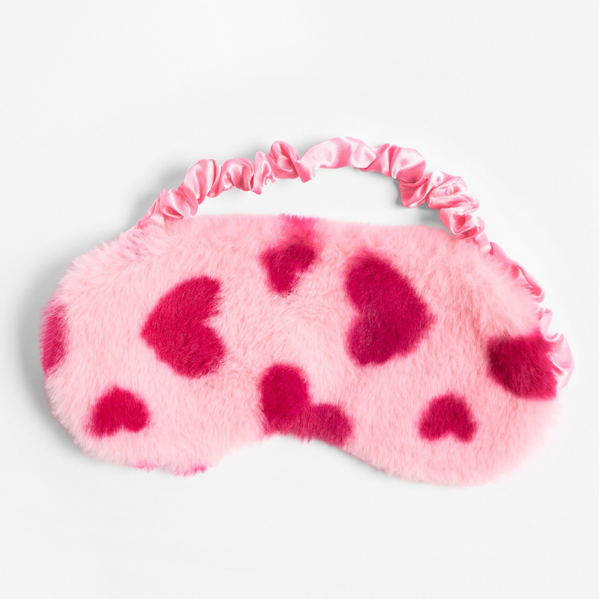 OHS Heart Print Cosy Hot Water Bottle Gift Set - Pink >