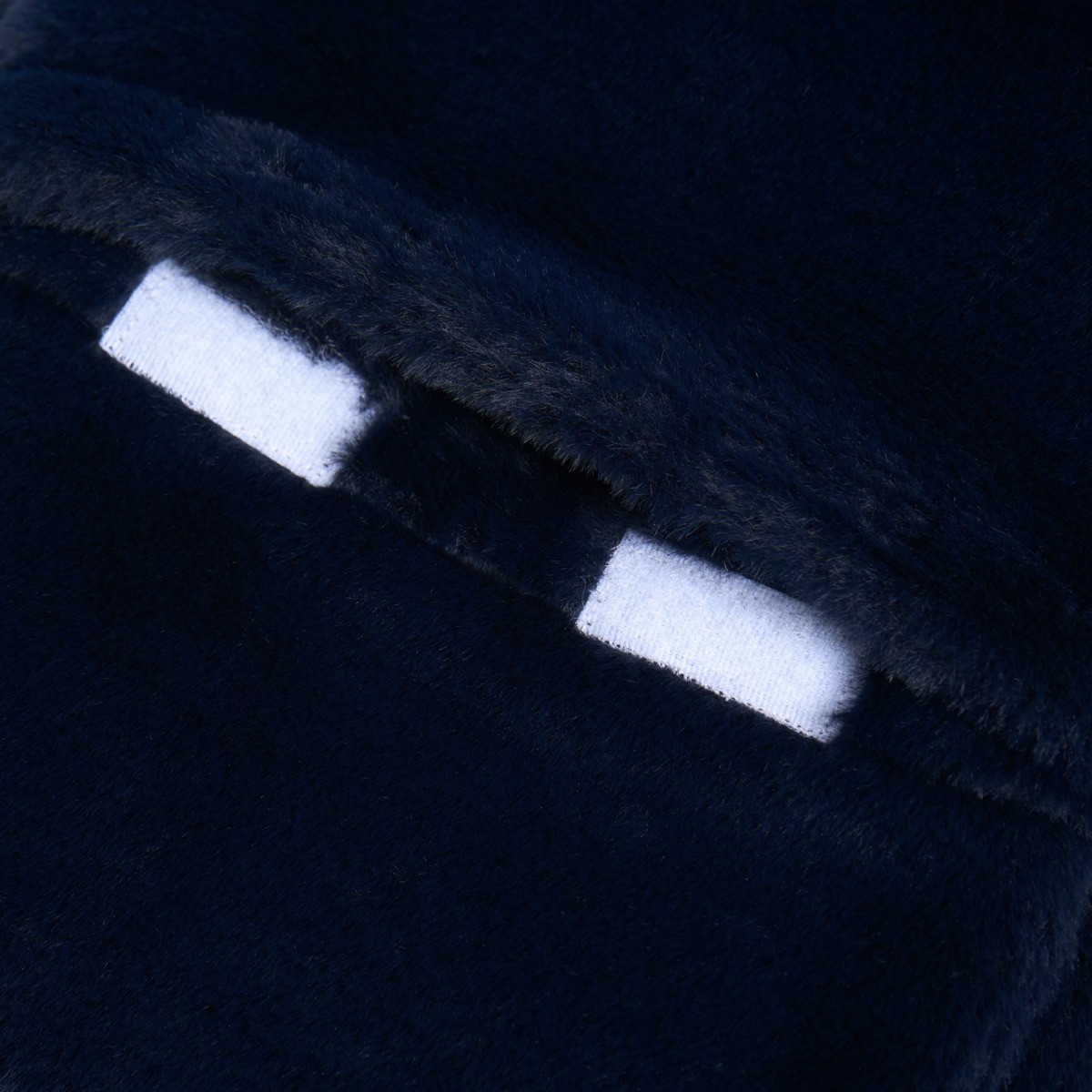 OHS Faux Fur Hot Water Bottle Foot Warmer - Navy >