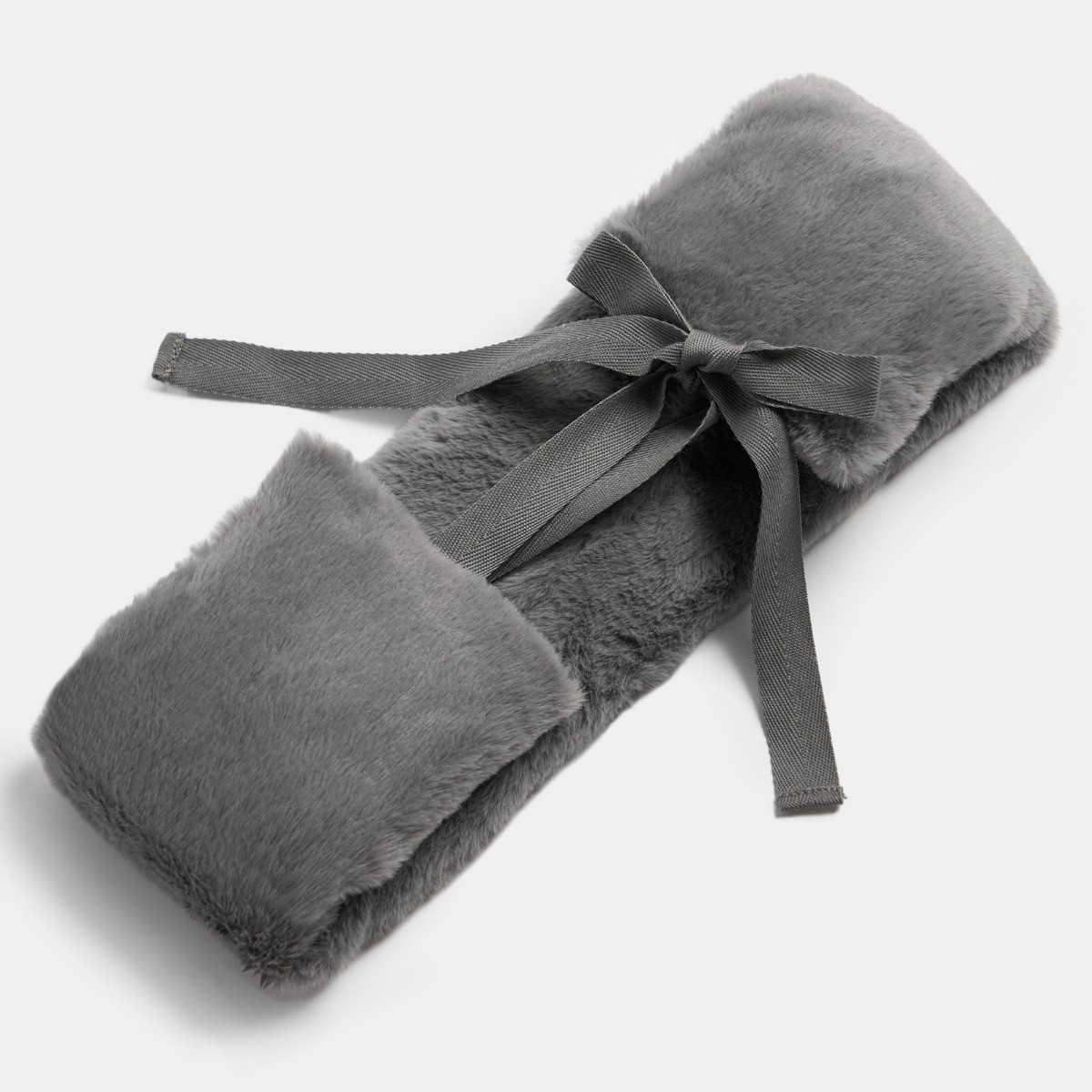 OHS Microwavable Faux Fur Body Wrap - Charcoal>