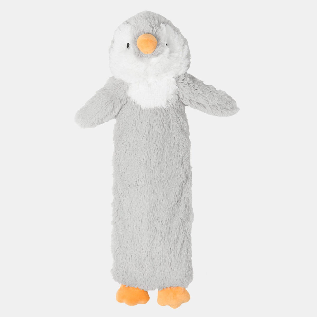 Warmies Penguin Long Hot Water Bottle - Grey>