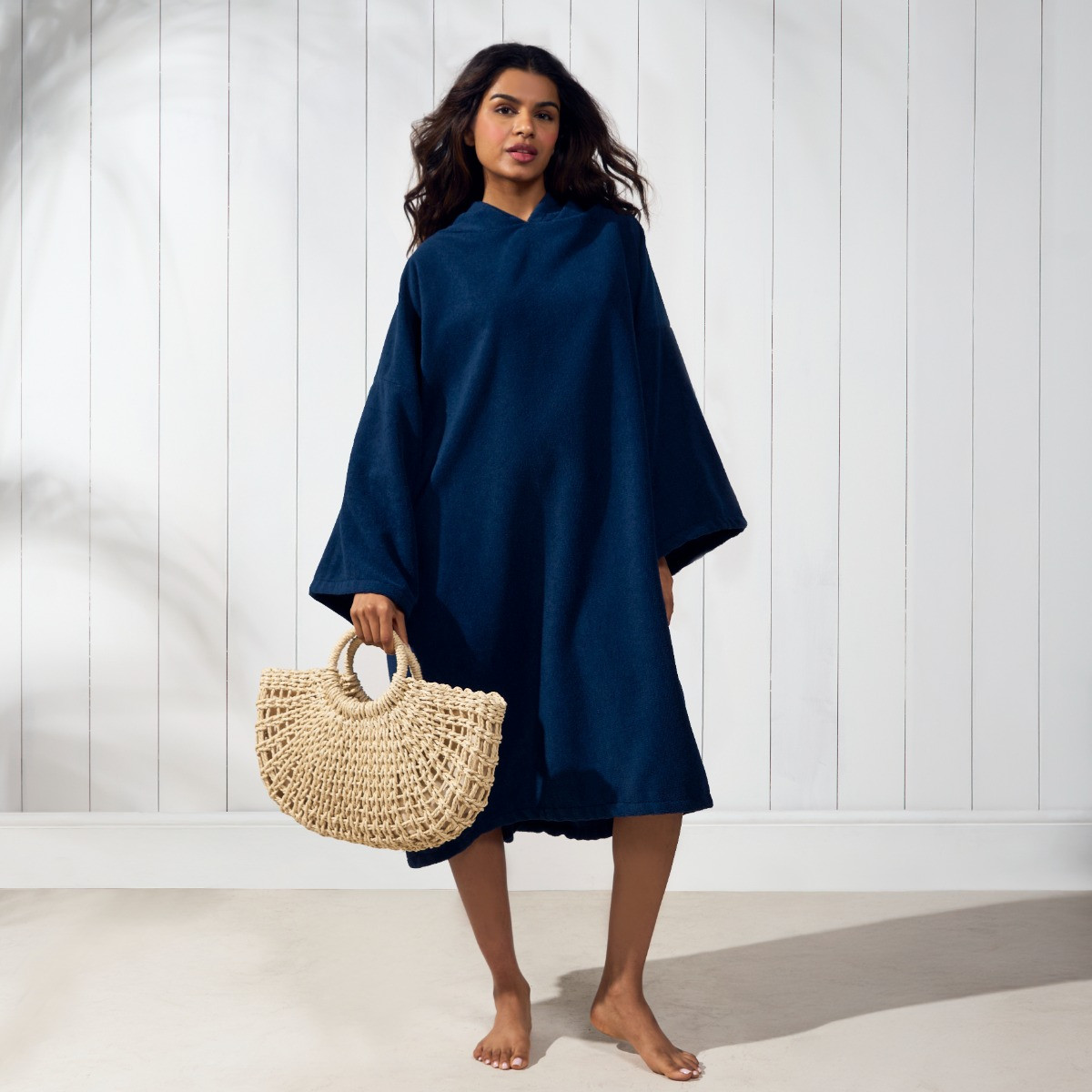 OHS Adult Towel Poncho - Navy Blue>