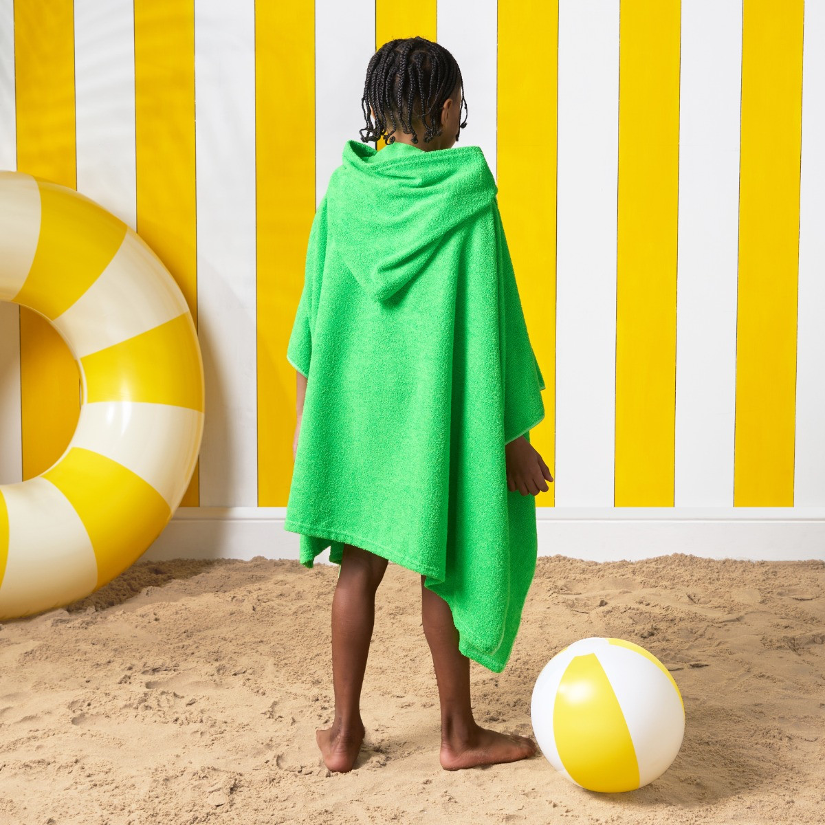 OHS Kids Poncho Towel - Neon Green>